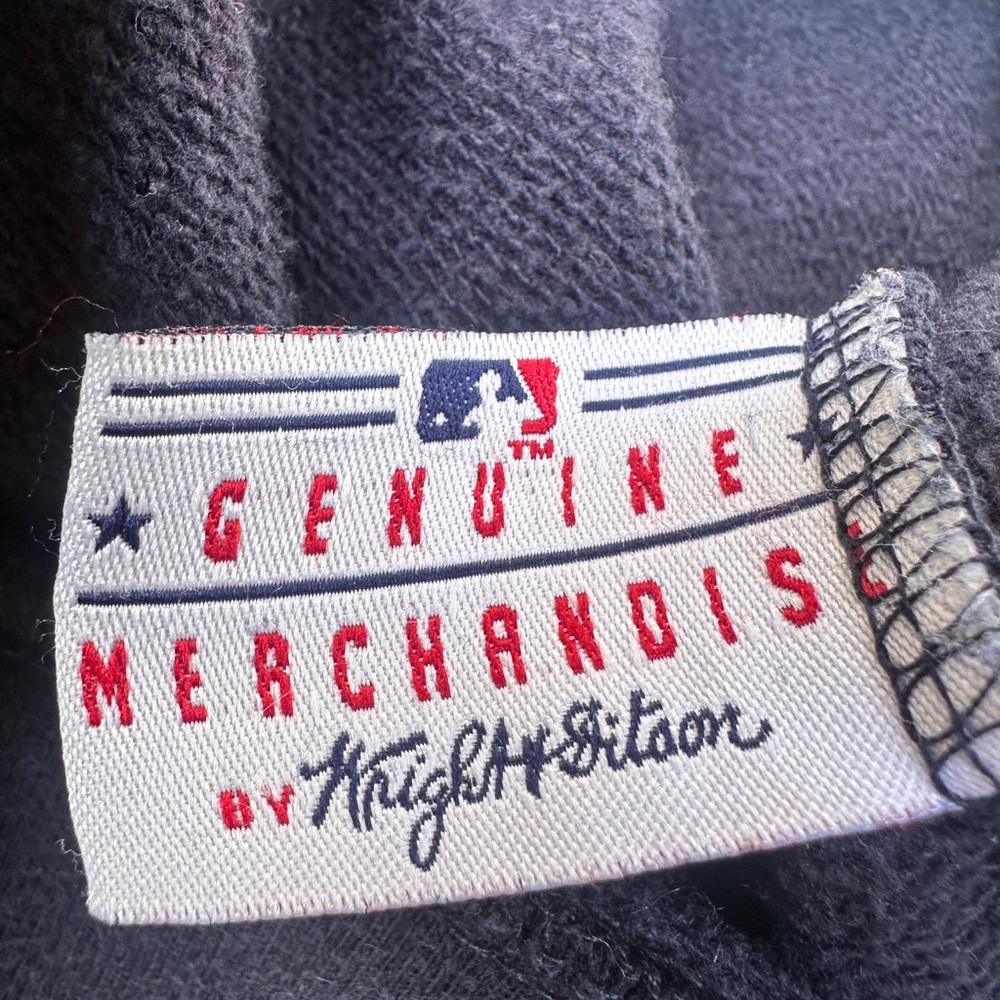 Vintage MLB Wright & Ditson Boston Red Sox 1901 Stitched Blue Hoodie size M - Picture 6 of 6